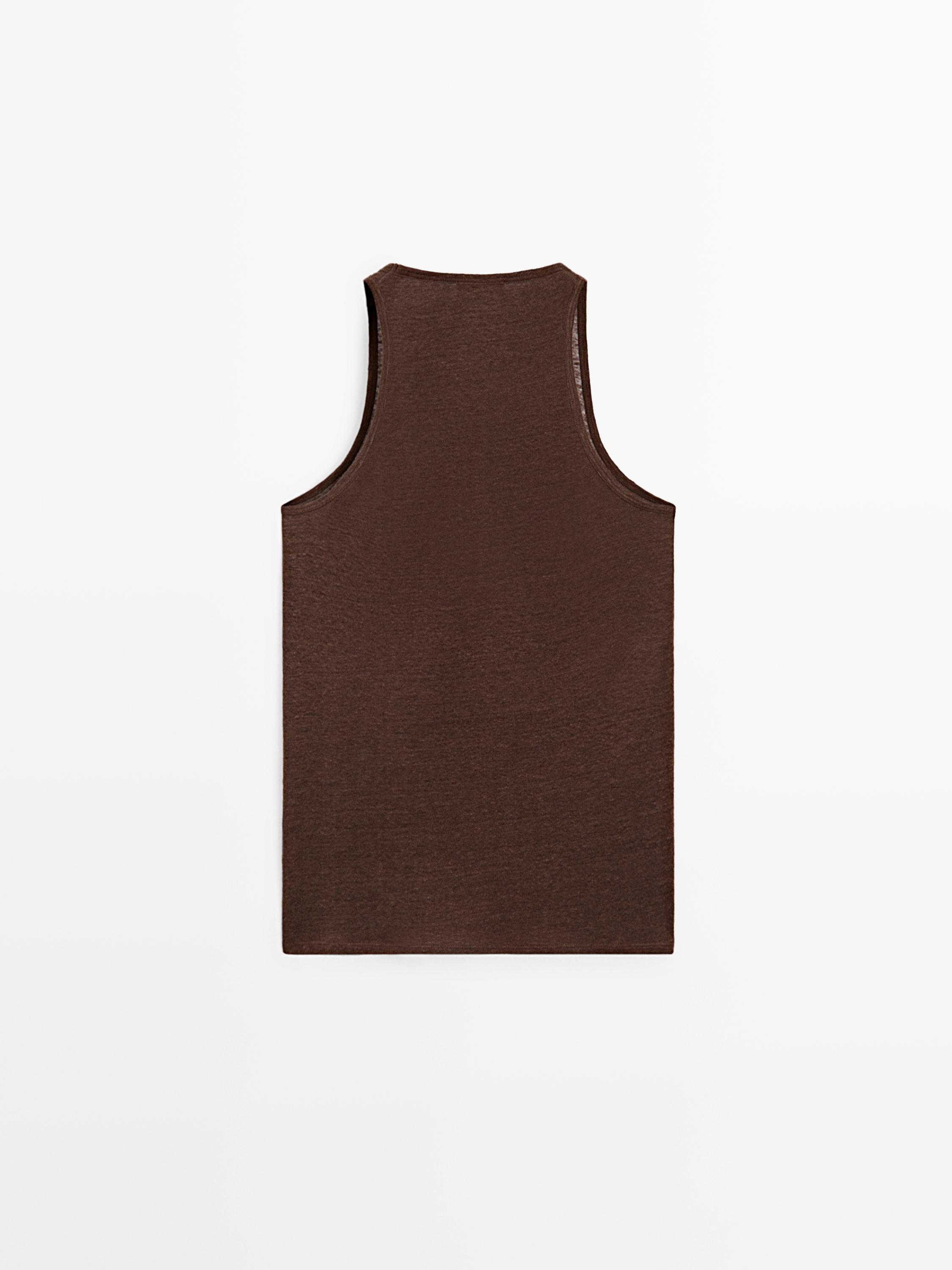 100% linen strappy top